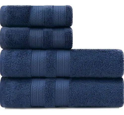 Toalhas de Banho e Rosto Karsten 100% Algodão 5 Peças