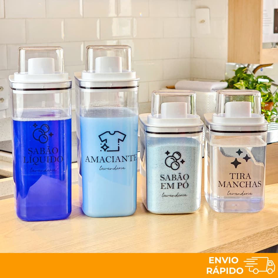 Kit Dispenser Organizador Lavanderia