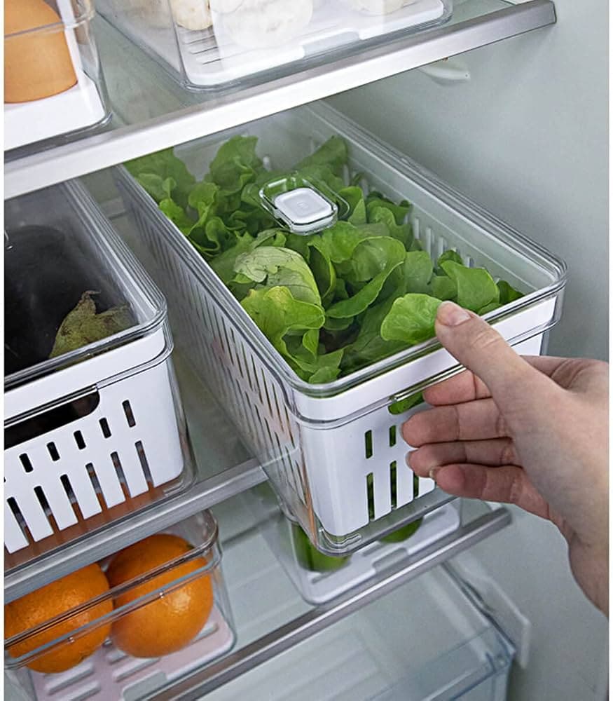 Kit Organizador de Geladeira Tamanho Grande