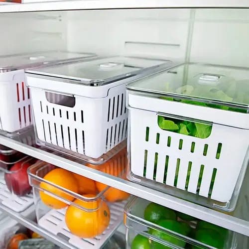 Kit de Organizadores de Geladeira Médio