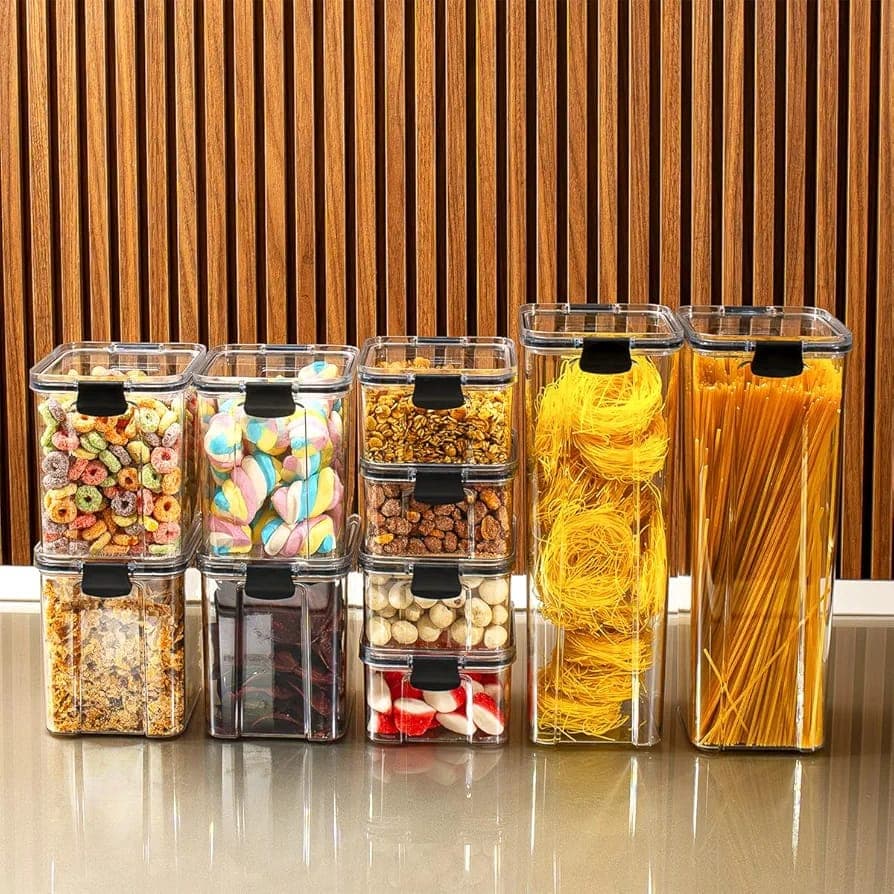 Potes Herméticos Porta Mantimentos Kit 10